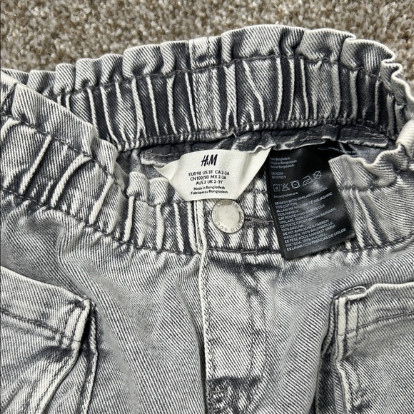 H&M Gray Denim Skirt for Kids 3T - Picture 3 of 4